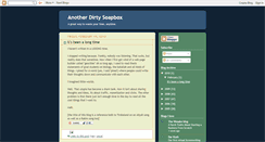 Desktop Screenshot of anotherdirtysoapbox.blogspot.com
