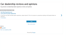 Tablet Screenshot of cardealerreviews.blogspot.com