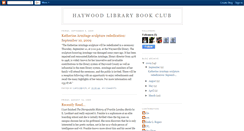 Desktop Screenshot of haywoodlibrarybookclub.blogspot.com