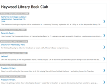 Tablet Screenshot of haywoodlibrarybookclub.blogspot.com