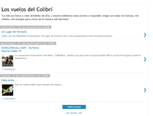 Tablet Screenshot of losvuelosdelcolibri.blogspot.com