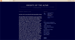 Desktop Screenshot of knightsofthealtar.blogspot.com