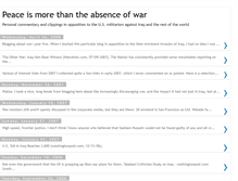 Tablet Screenshot of peacetoday.blogspot.com