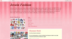 Desktop Screenshot of jeswinfashion.blogspot.com