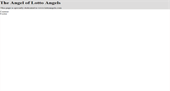 Desktop Screenshot of lottoangel.blogspot.com