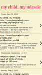 Mobile Screenshot of mychildmymiracle.blogspot.com