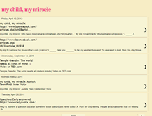Tablet Screenshot of mychildmymiracle.blogspot.com
