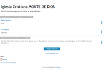 Tablet Screenshot of iglesiamontededios.blogspot.com