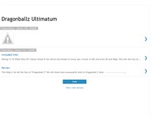 Tablet Screenshot of dragonballz-ultimatum.blogspot.com