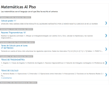 Tablet Screenshot of matematicasalpiso.blogspot.com