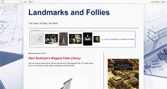 Desktop Screenshot of folliesandlandmarks.blogspot.com