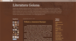 Desktop Screenshot of literaturagoiana.blogspot.com