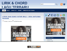 Tablet Screenshot of liriklagubaruku.blogspot.com