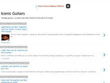 Tablet Screenshot of iconicguitars.blogspot.com