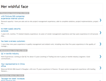 Tablet Screenshot of herwishfulface.blogspot.com