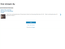 Tablet Screenshot of live-stream-4u.blogspot.com