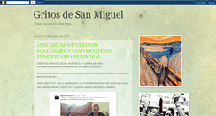 Desktop Screenshot of gritosdesanmiguel.blogspot.com