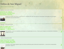 Tablet Screenshot of gritosdesanmiguel.blogspot.com