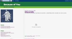 Desktop Screenshot of becauseu.blogspot.com