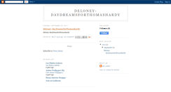 Desktop Screenshot of deloney-daydreamsforthomashardy.blogspot.com