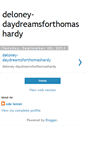 Mobile Screenshot of deloney-daydreamsforthomashardy.blogspot.com