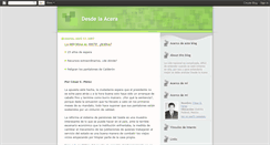 Desktop Screenshot of desde-la-acera.blogspot.com