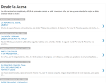 Tablet Screenshot of desde-la-acera.blogspot.com