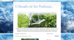 Desktop Screenshot of odesafiodeserprofessor.blogspot.com