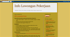 Desktop Screenshot of lowongankerjaterbaru-noval.blogspot.com