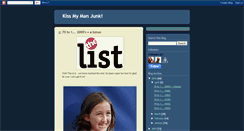 Desktop Screenshot of kissmymanjunk.blogspot.com