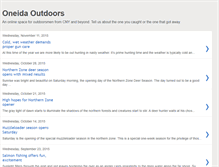 Tablet Screenshot of oneidaoutdoors.blogspot.com