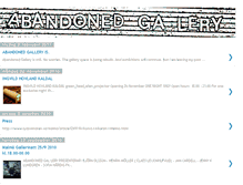 Tablet Screenshot of abandonedgallery.blogspot.com