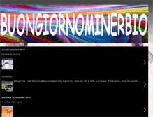 Tablet Screenshot of buongiornominerbio.blogspot.com