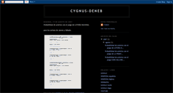 Desktop Screenshot of cygnus-deneb.blogspot.com