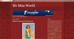 Desktop Screenshot of mrmissworld.blogspot.com