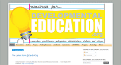 Desktop Screenshot of developmentaleducationblog.blogspot.com