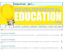 Tablet Screenshot of developmentaleducationblog.blogspot.com
