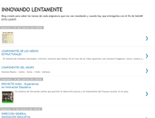 Tablet Screenshot of innovandolentamente.blogspot.com