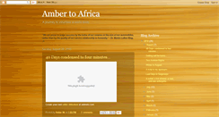 Desktop Screenshot of ambertoafrica.blogspot.com