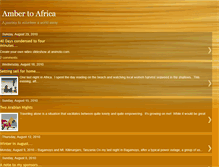 Tablet Screenshot of ambertoafrica.blogspot.com