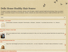 Tablet Screenshot of dolle-house-healthy-hair.blogspot.com