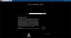 Desktop Screenshot of fujidigitalslr.blogspot.com