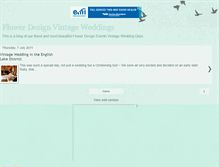 Tablet Screenshot of flowerdesignvintageweddings.blogspot.com