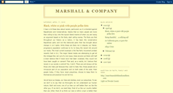 Desktop Screenshot of marshallandcompany.blogspot.com