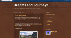 Desktop Screenshot of dreamsandjourney.blogspot.com