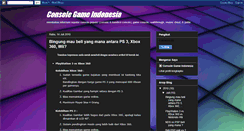 Desktop Screenshot of console-indonesia.blogspot.com