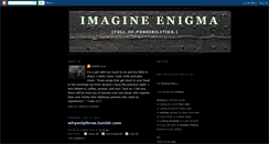Desktop Screenshot of imagine-enigma.blogspot.com