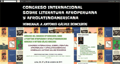 Desktop Screenshot of congresosobreliteraturaafro.blogspot.com