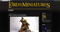 Desktop Screenshot of lordoftheminiatures.blogspot.com
