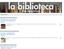 Tablet Screenshot of clubdeescrituralabiblioteca.blogspot.com